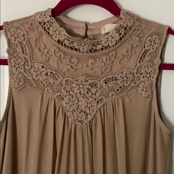 Altar’d State boho taupe dress - Picture 2 of 5